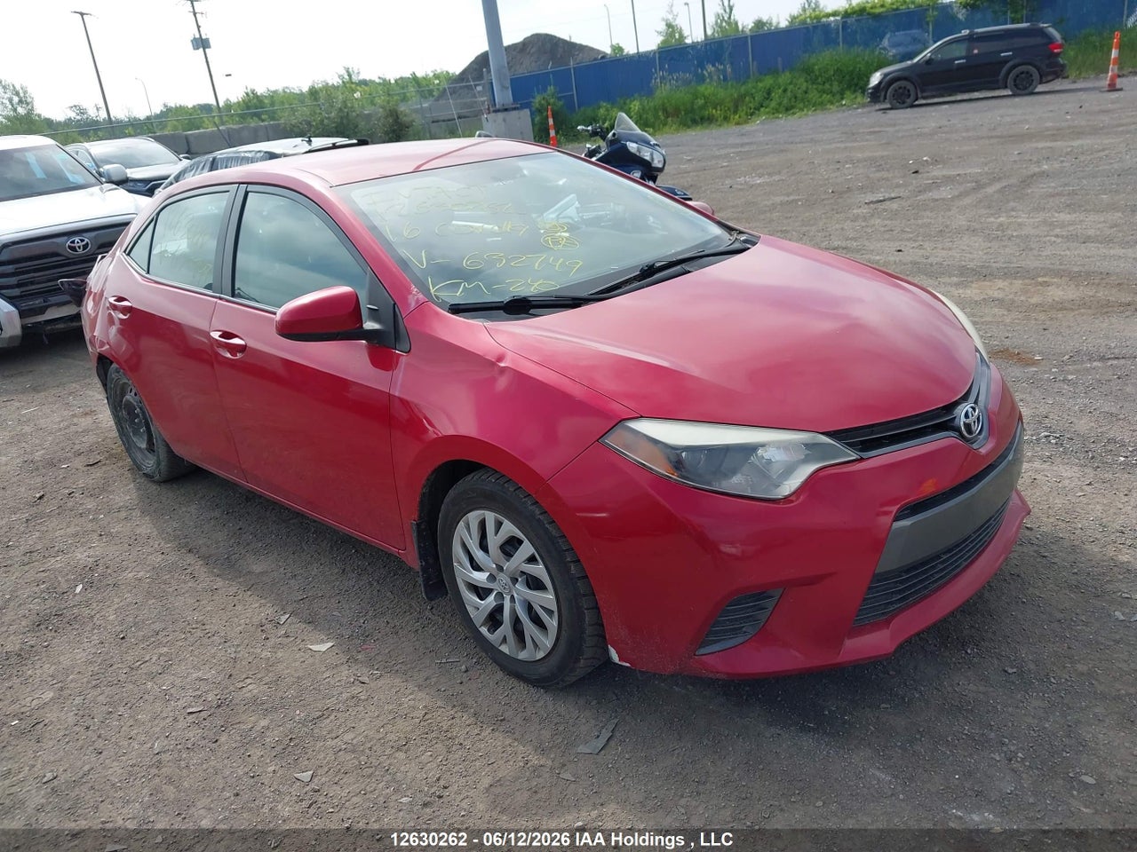 2T1BURHE3GC632749 · 2016 TOYOTA COROLLA LE · 1/12