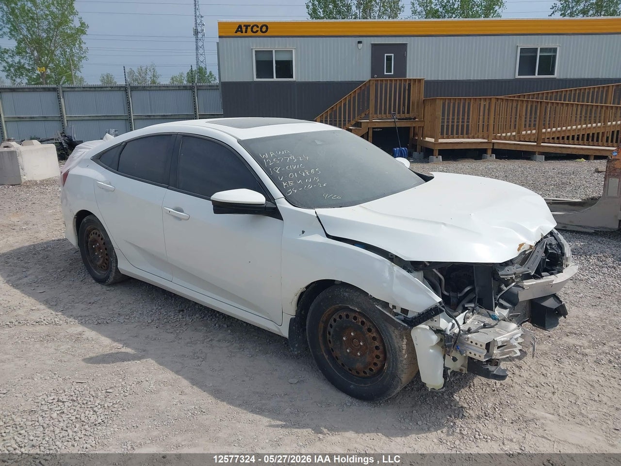 2HGFC2F86JH014865 · 2018 HONDA CIVIC EX 4DR