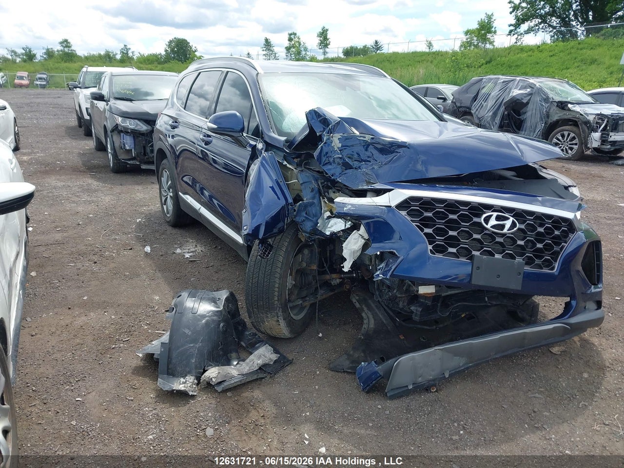 5NMS3CAD1KH038505 · 2019 HYUNDAI SANTA FE PREFERRED 2.4