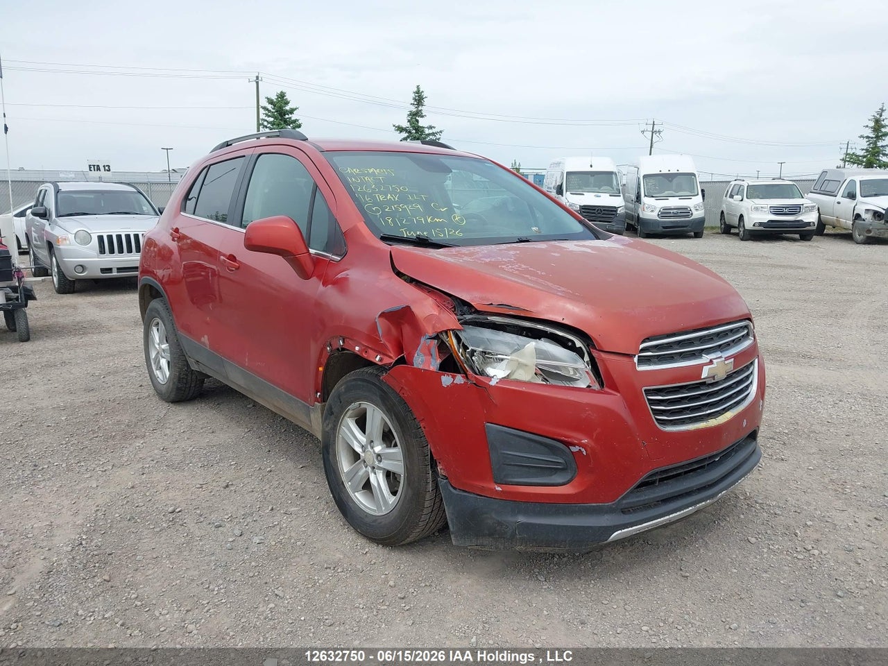 3GNCJPSB7GL215929 · 2016 CHEVROLET TRAX 1LT