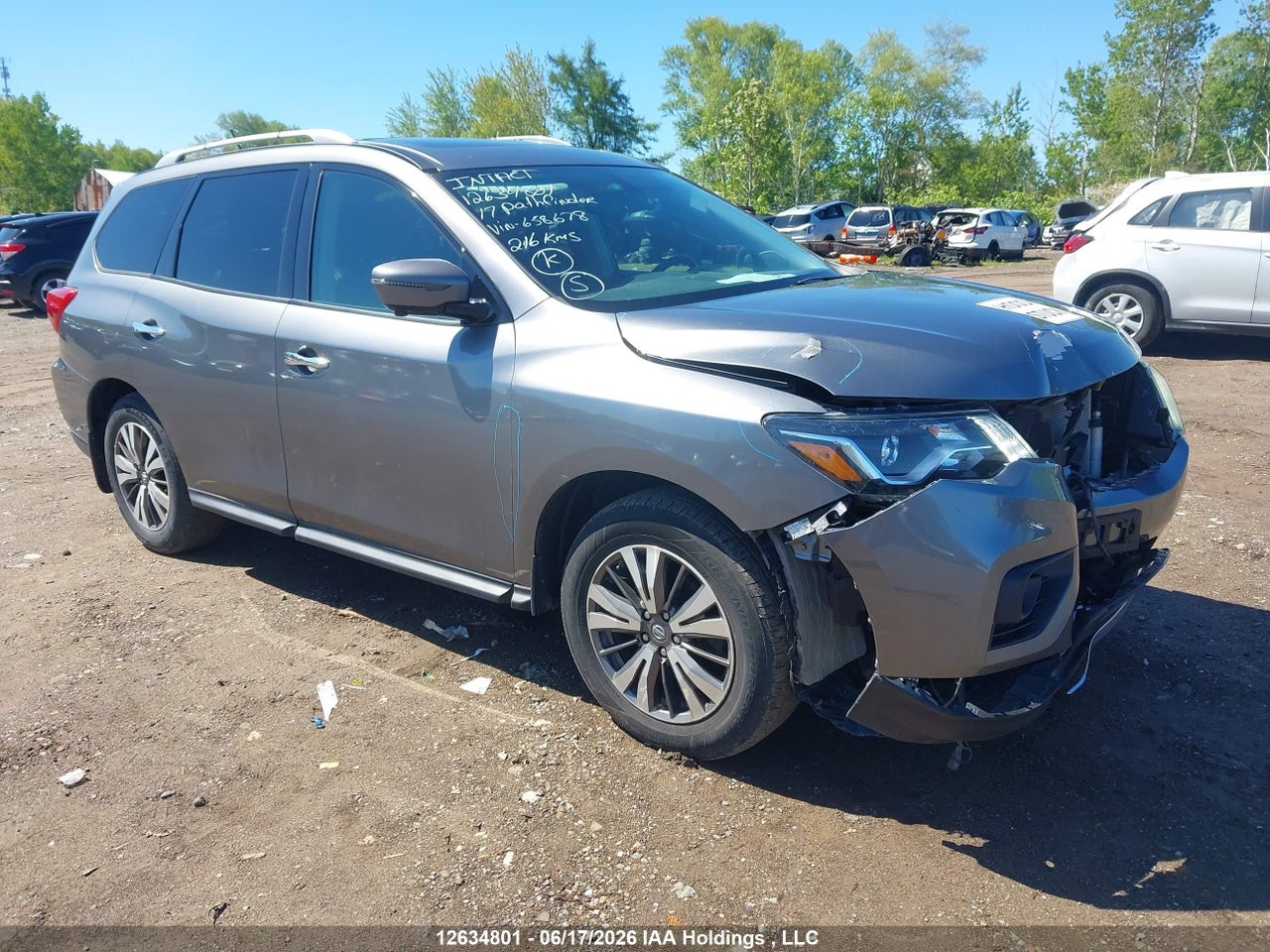 5N1DR2MM9HC658678 · 2017 NISSAN PATHFINDER PLATINUM/S/SL/SV