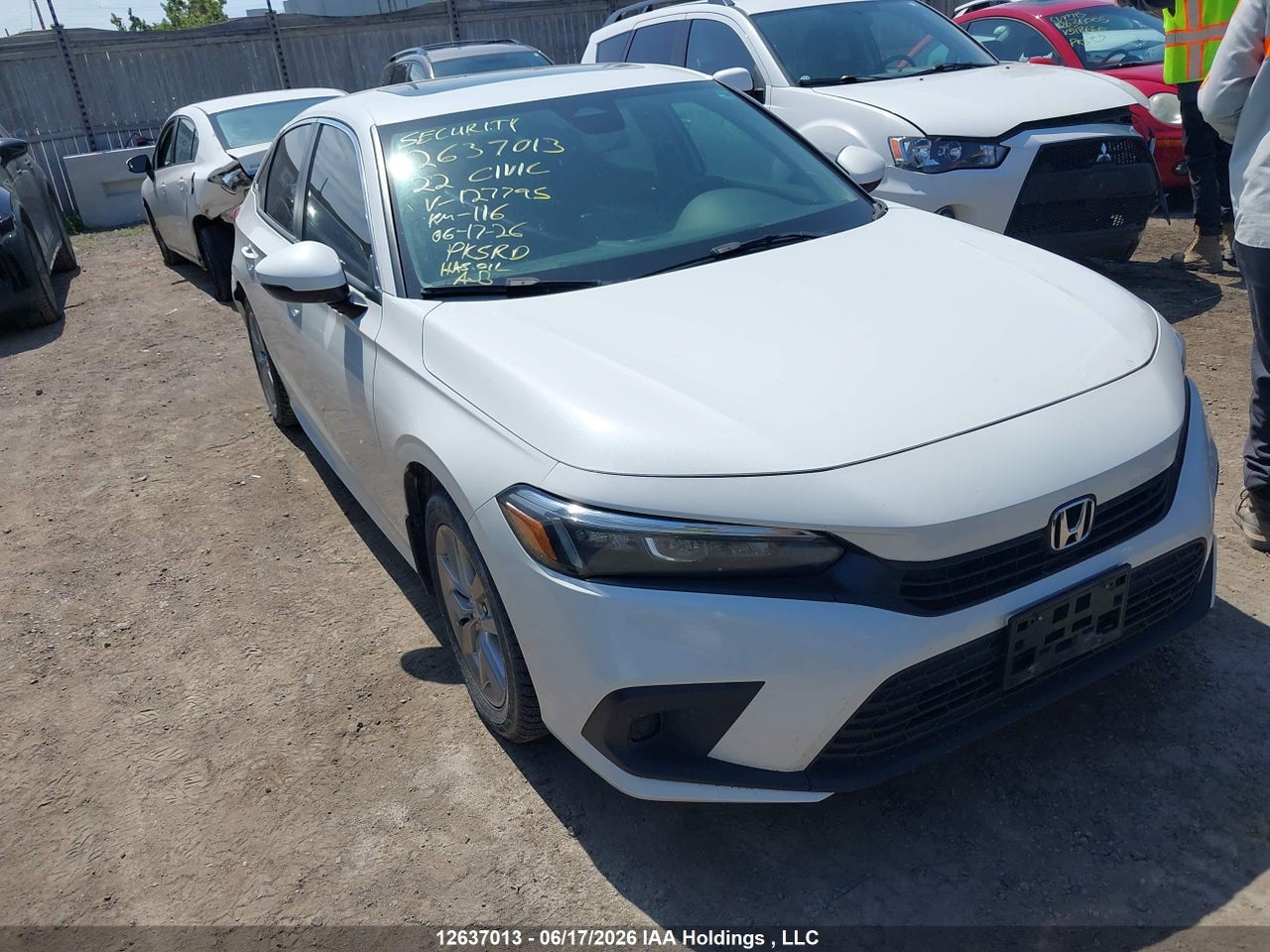 2HGFE2F30NH127795 · 2022 HONDA CIVIC EX 4DR · 1/12