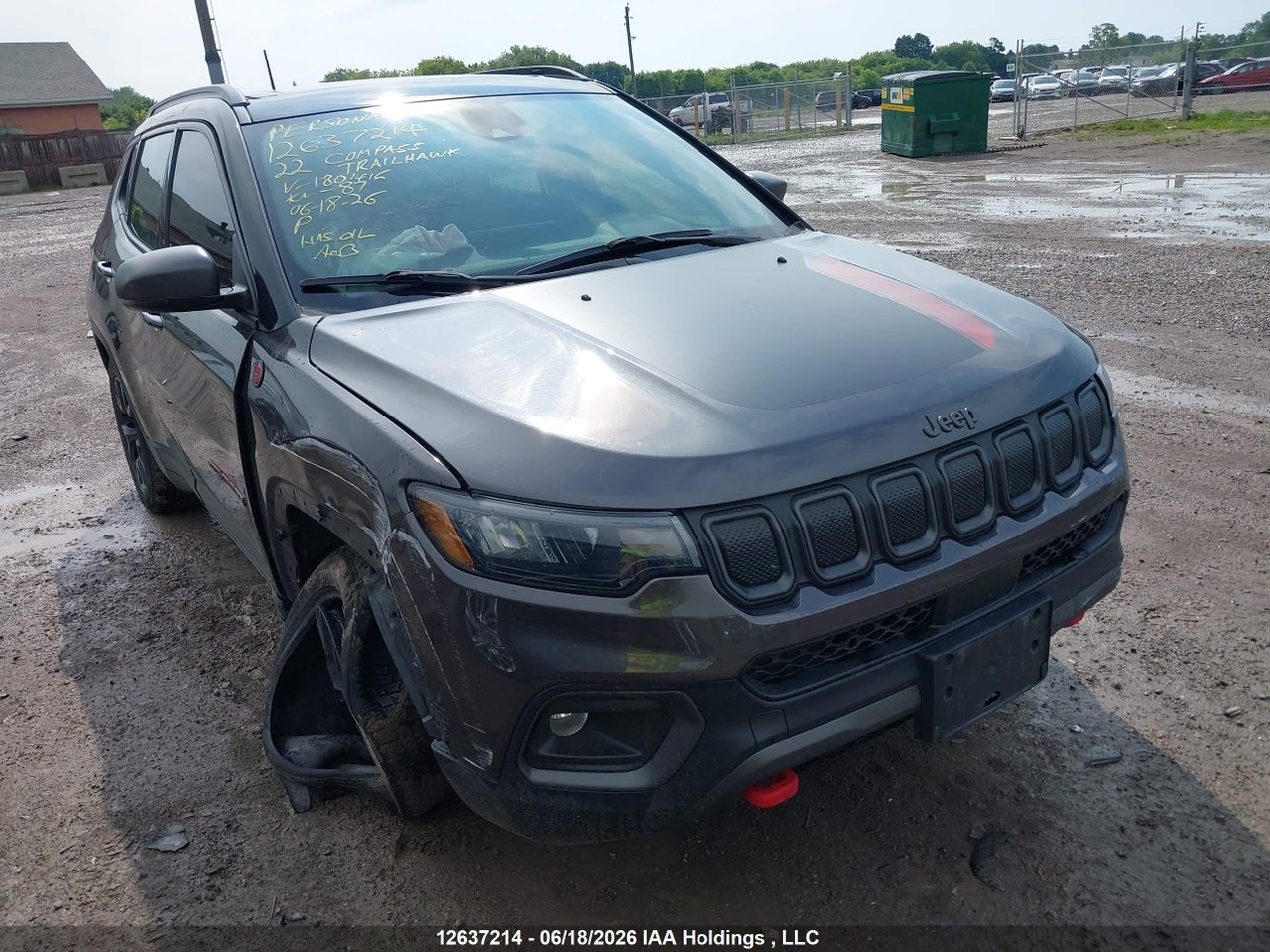 3C4NJDDB7NT180416 · 2022 JEEP COMPASS TRAILHAWK · 1/12