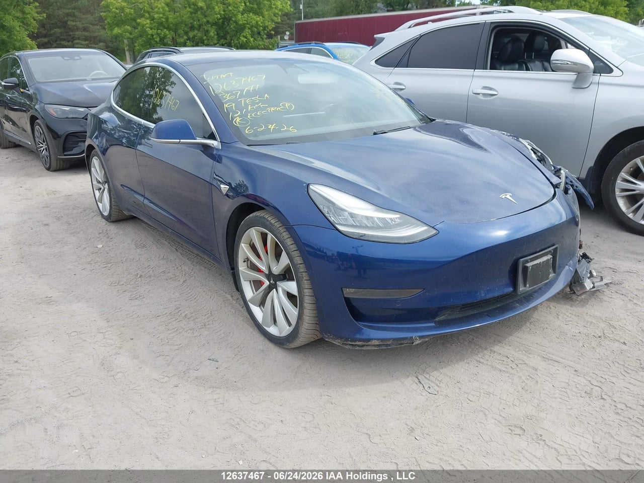 5YJ3E1EB7KF367741 · 2019 TESLA MODEL 3 LONG RANGE/PERFORMANCE