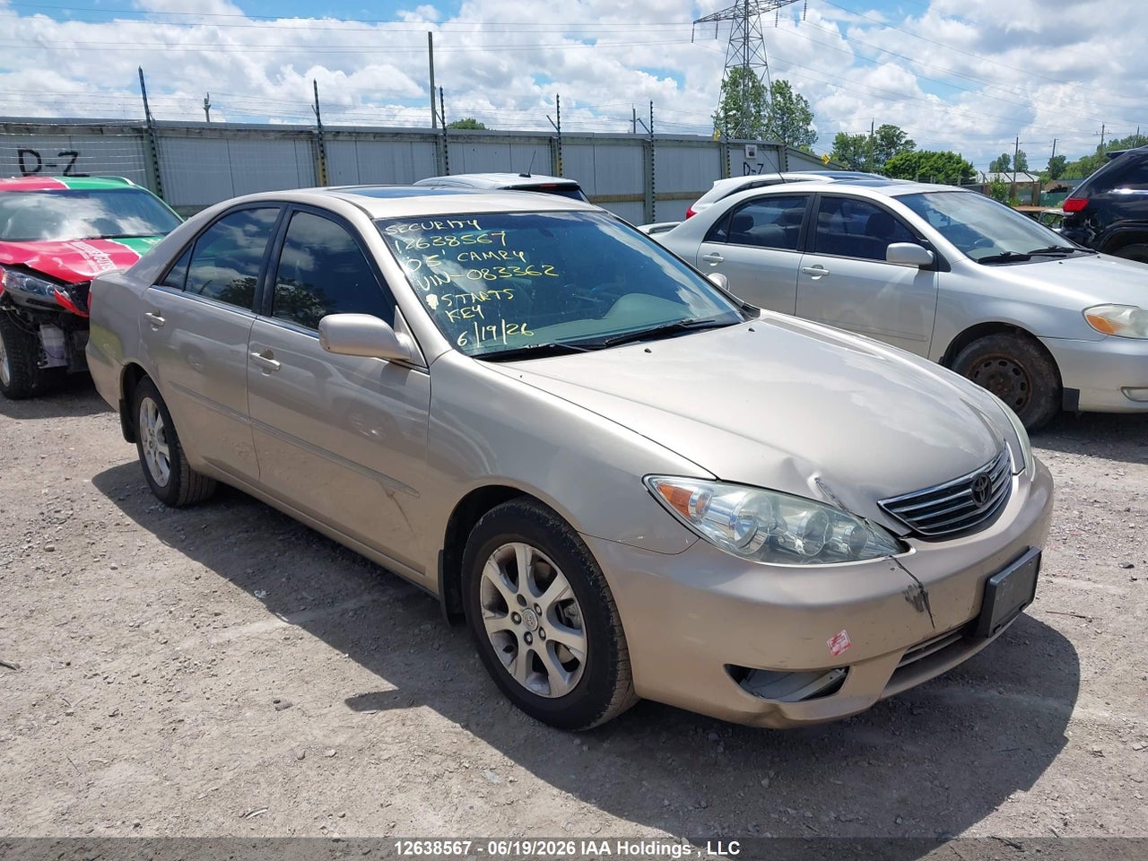 4T1BF30KX5U083362 · 2005 TOYOTA CAMRY LE V6/XLE V6