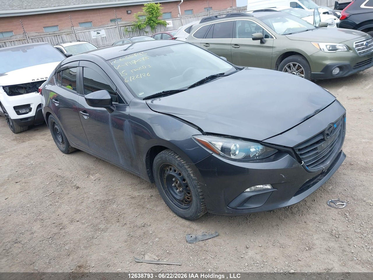 3MZBM1V7XFM197075 · 2015 MAZDA MAZDA3 GS