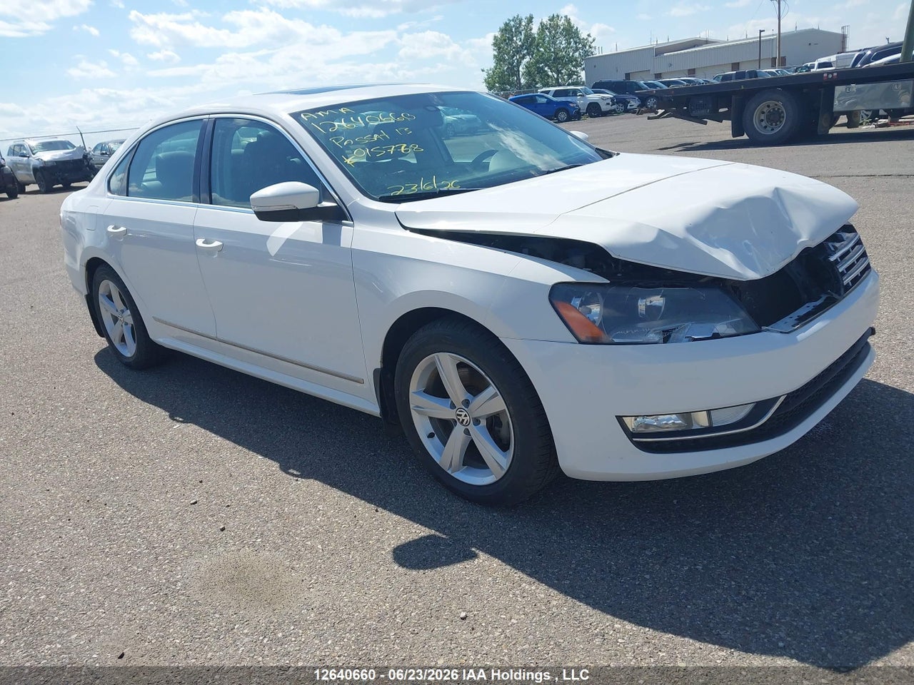 1VWBN7A37DC015768 · 2013 VOLKSWAGEN PASSAT SE