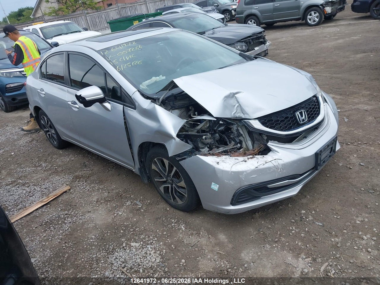 2HGFB2F54FH007266 · 2015 HONDA CIVIC EX