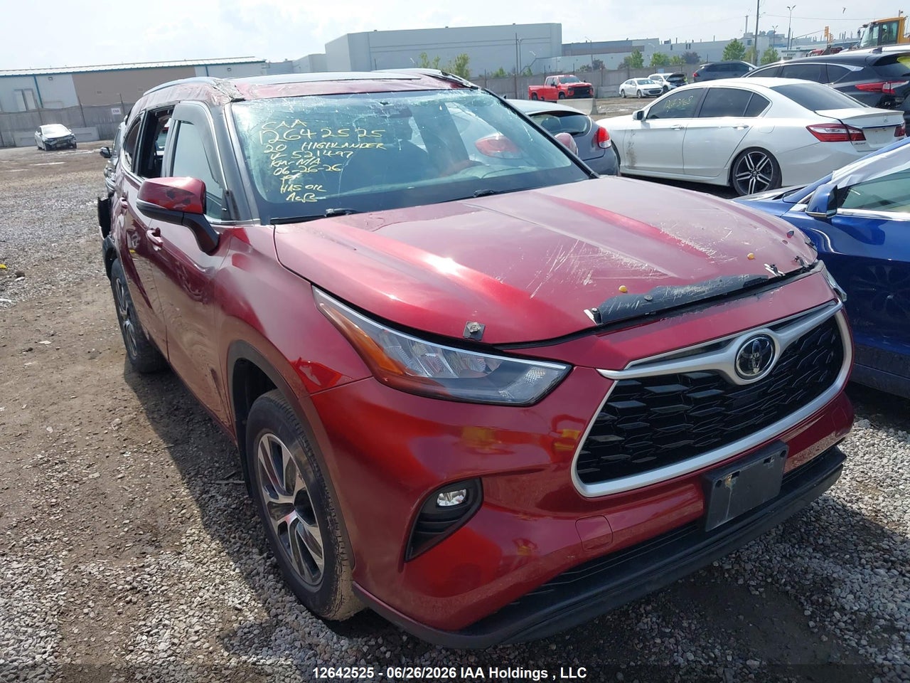5TDGZRBH1LS521497 · 2020 TOYOTA highlander xle · 1/12
