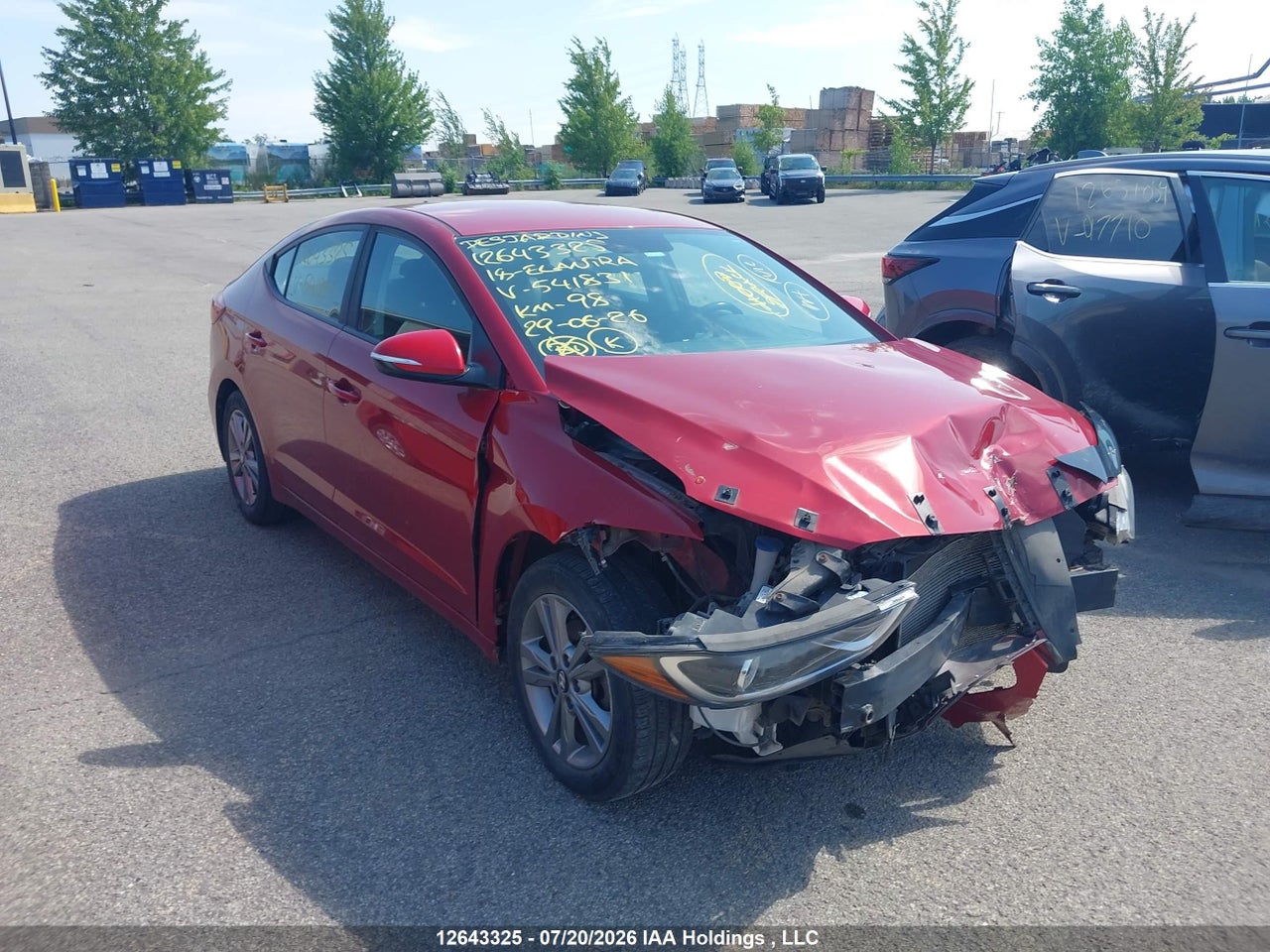 KMHD84LF7JU541831 · 2018 HYUNDAI ELANTRA SEL/VALUE/LIMITED