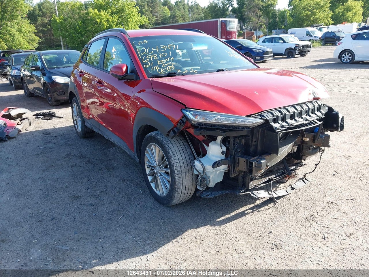 KM8K2CAA0MU698101 · 2021 HYUNDAI KONA SEL