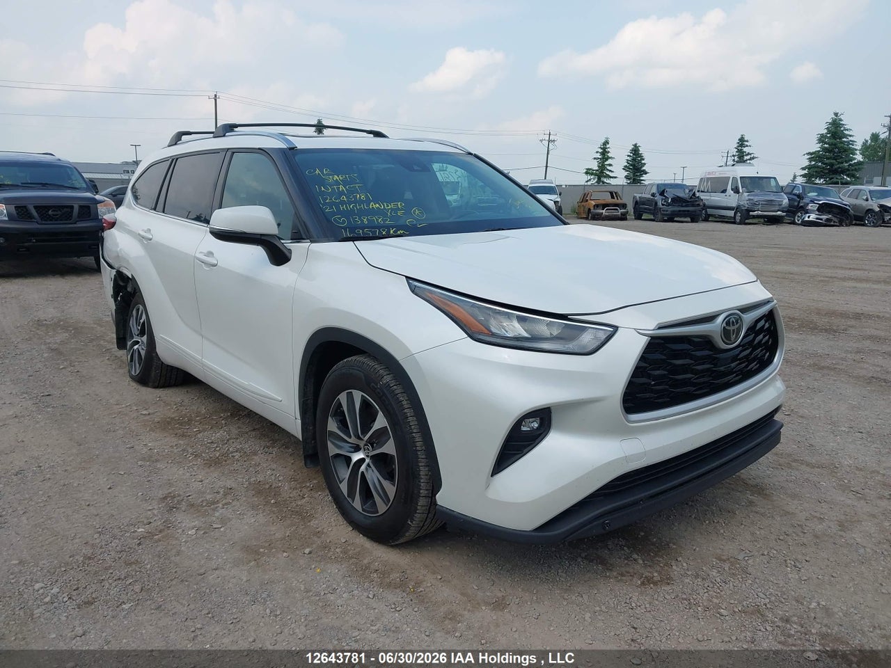 5TDGZRBH8MS138982 · 2021 TOYOTA highlander xle · 1/12