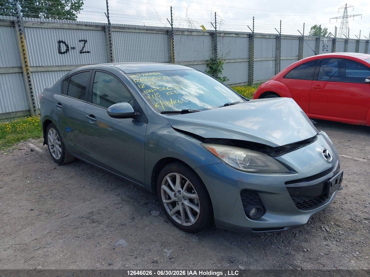 JM1BL1W5XC1566321 · 2012 MAZDA 3 S