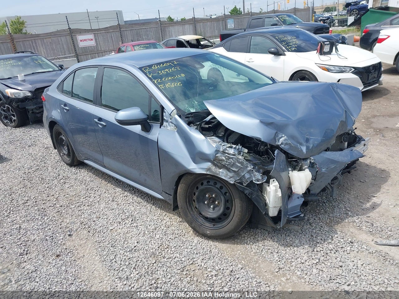 5YFBPMBE9NP369263 · 2022 TOYOTA COROLLA · 1/12