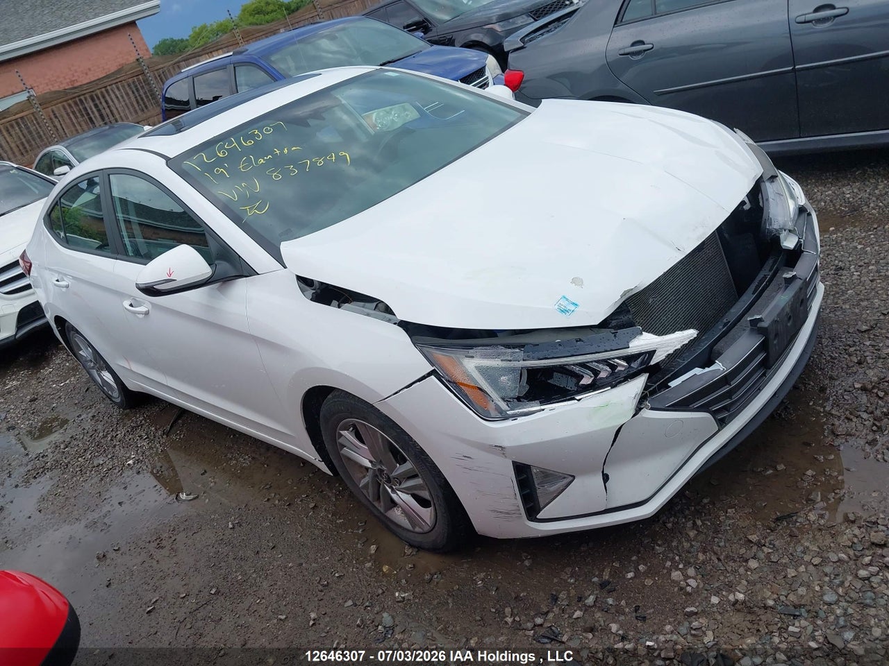 KMHD84LF3KU837849 · 2019 HYUNDAI ELANTRA PREFERRED