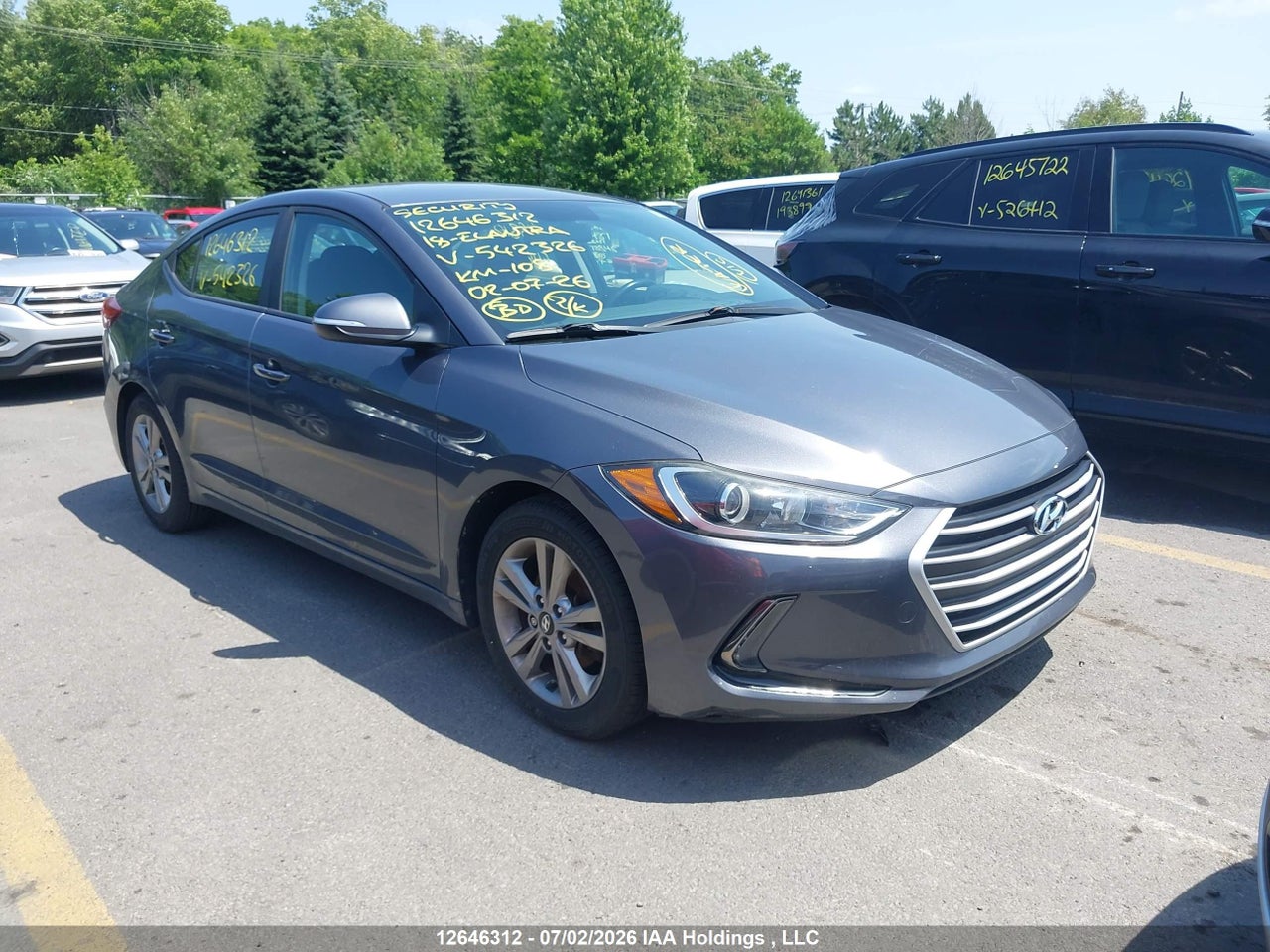 KMHD84LFXJU542326 · 2018 HYUNDAI ELANTRA GL