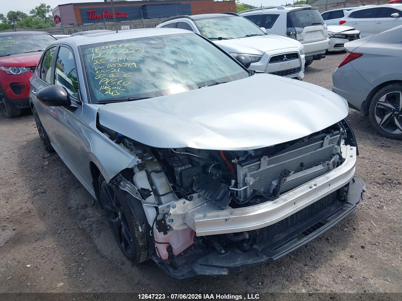2HGFE4F87SH003719 · 2025 HONDA CIVIC SPORT HYBRID/SPORT TOURING HYBRID