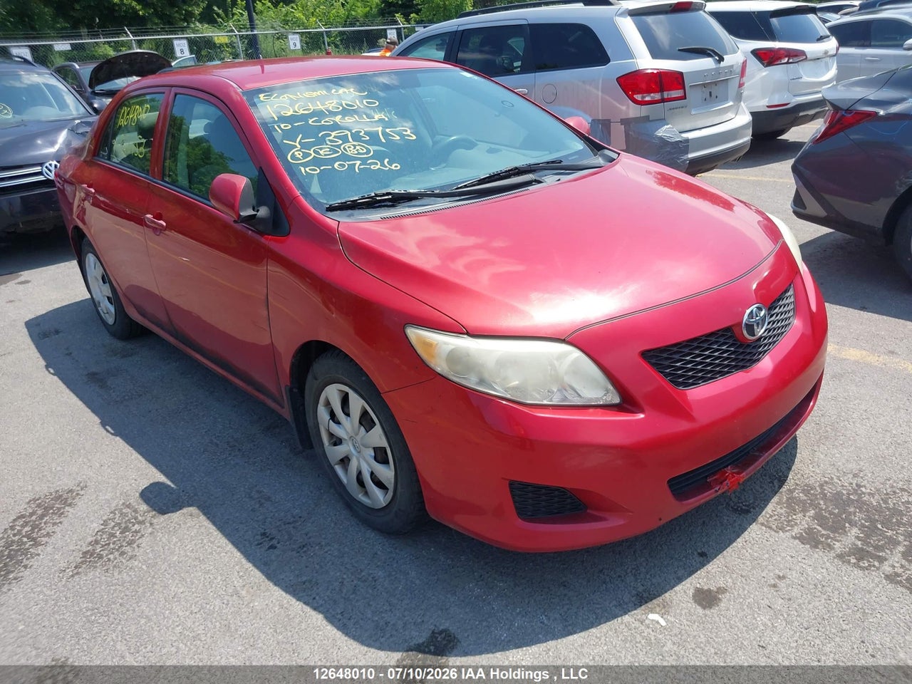2T1BU4EE5AC393753 · 2010 TOYOTA COROLLA CE