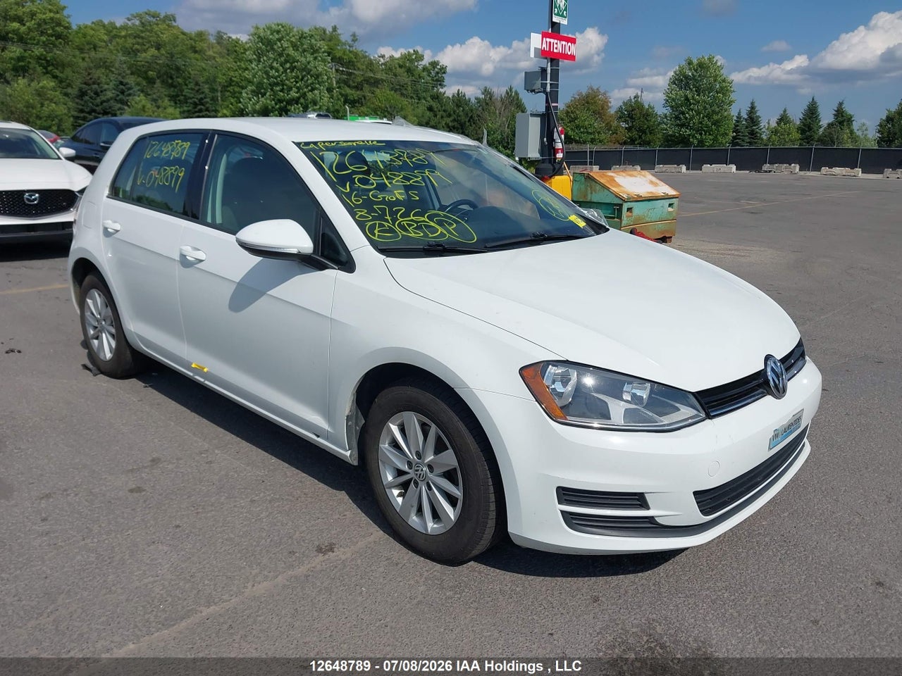 3VW117AU7GM048899 · 2016 VOLKSWAGEN GOLF S · 1/12
