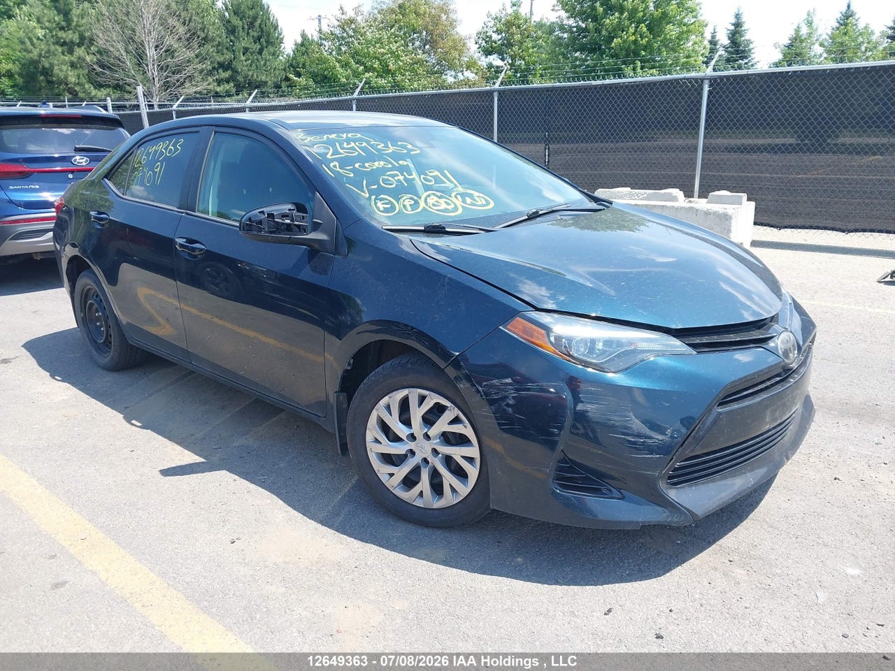 2T1BURHE0JC074091 · 2018 TOYOTA COROLLA LE