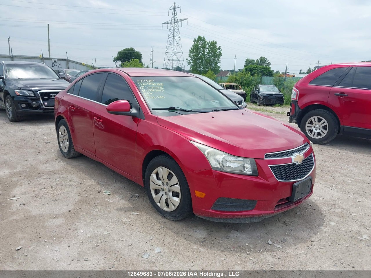 1G1PF5SC1C7176349 · 2012 CHEVROLET CRUZE LT
