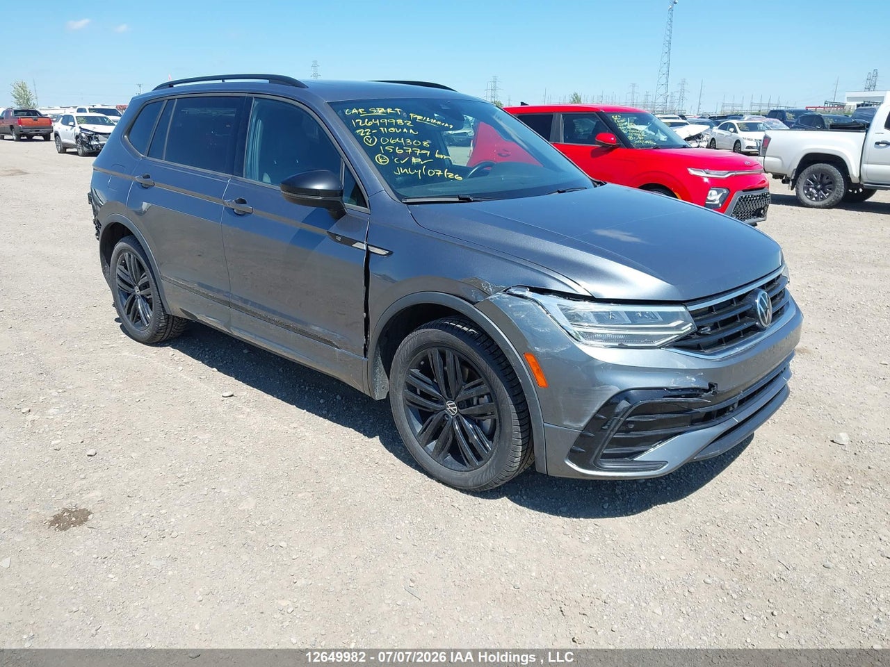 3VV8B7AX6NM064308 · 2022 VOLKSWAGEN TIGUAN COMFORTLINE R-LINE BLACK EDITION