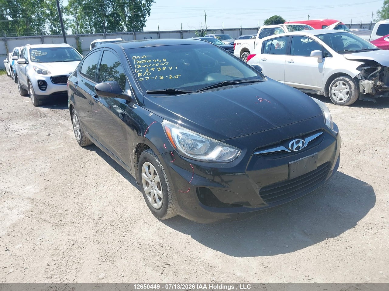 KMHCT4AE6DU293841 · 2013 HYUNDAI ACCENT GLS/GS