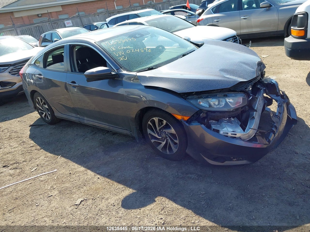 2HGFC2F80JH024596 · 2018 HONDA CIVIC EX 4DR