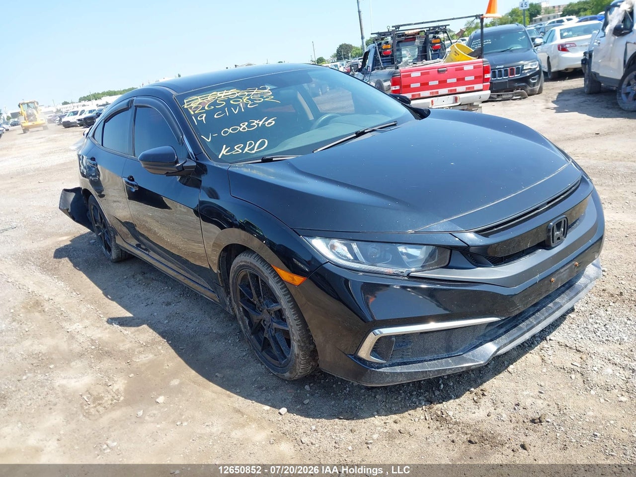 2HGFC2F58KH008346 · 2019 HONDA CIVIC LX · 1/12