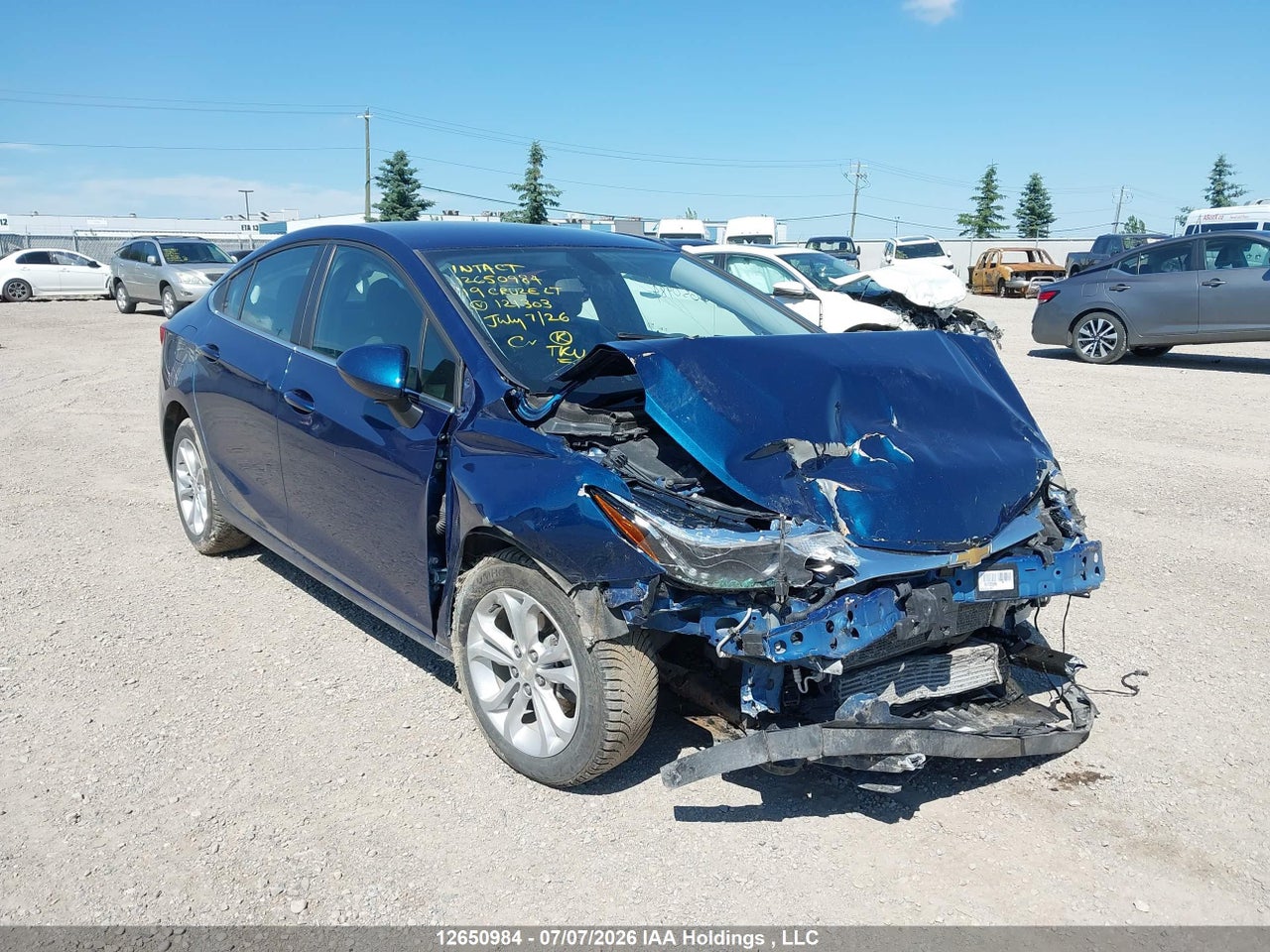 1G1BE5SM4K7121303 · 2019 CHEVROLET CRUZE LT