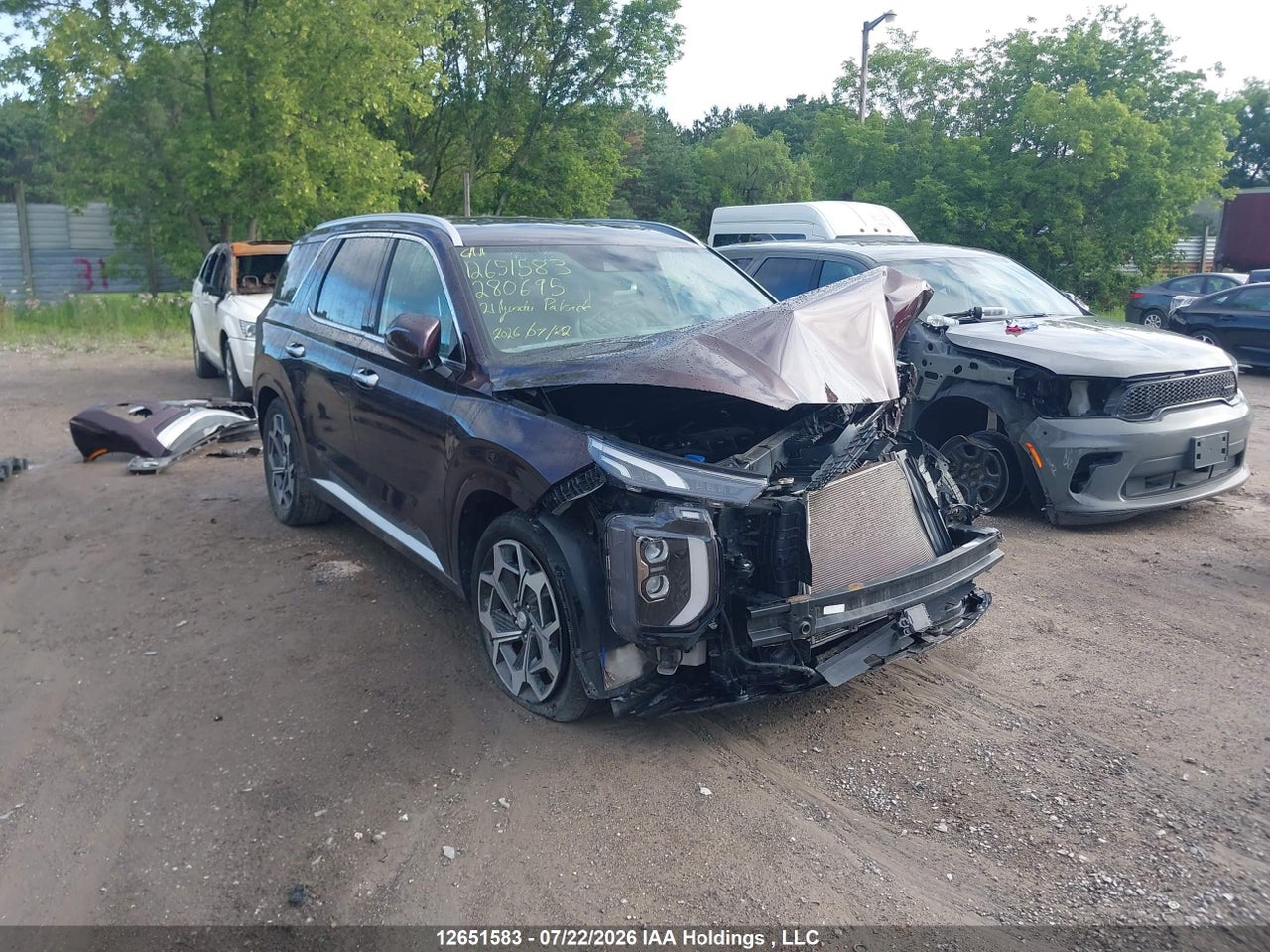 KM8R5DHE8MU280695 · 2021 HYUNDAI PALISADE LIMITED · 1/12