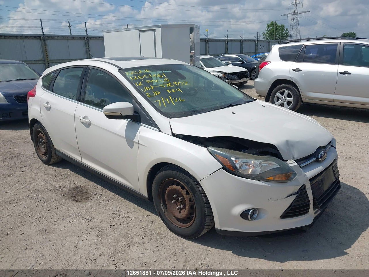 1FAHP3N26CL376902 · 2012 FORD FOCUS · 1/12