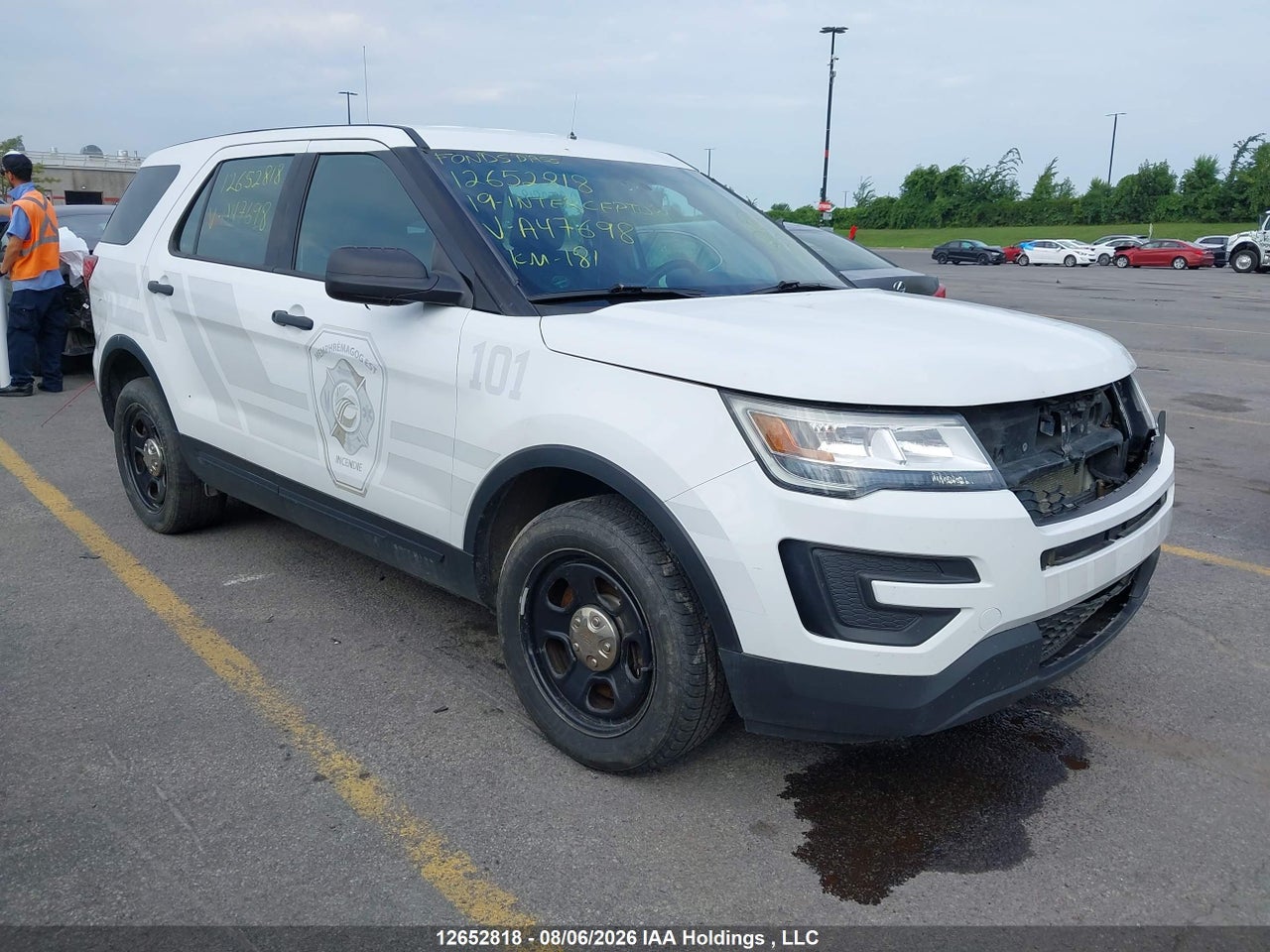 1FM5K8AR1KGA47698 · 2019 FORD POLICE INTERCEPTOR UTILITY · 1/12