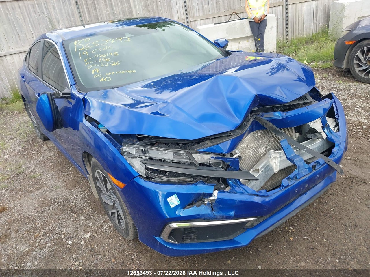 2HGFC2F72KH026195 · 2019 HONDA CIVIC EX 4DR