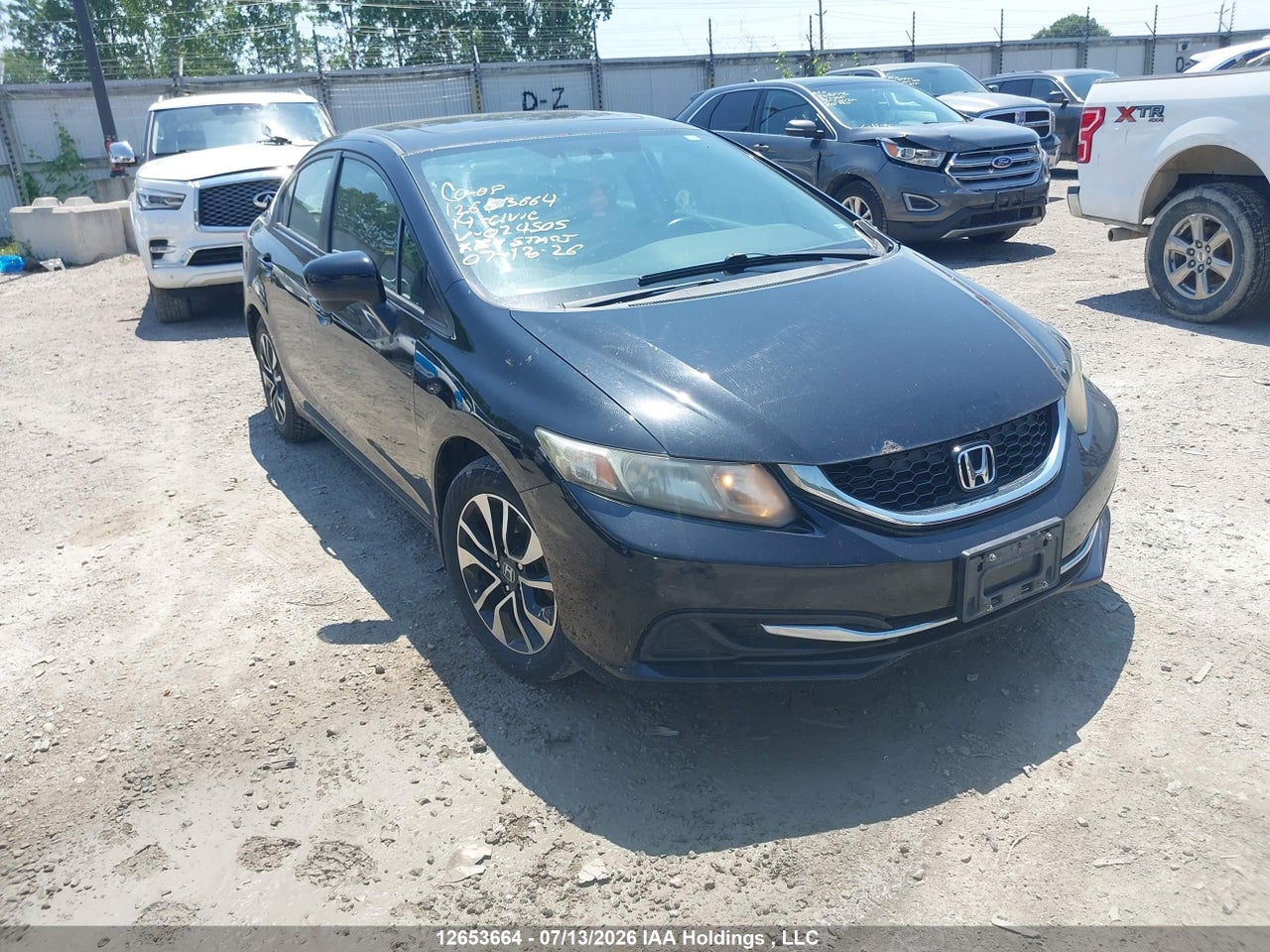 2HGFB2F56EH024505 · 2014 HONDA CIVIC EX 4DR