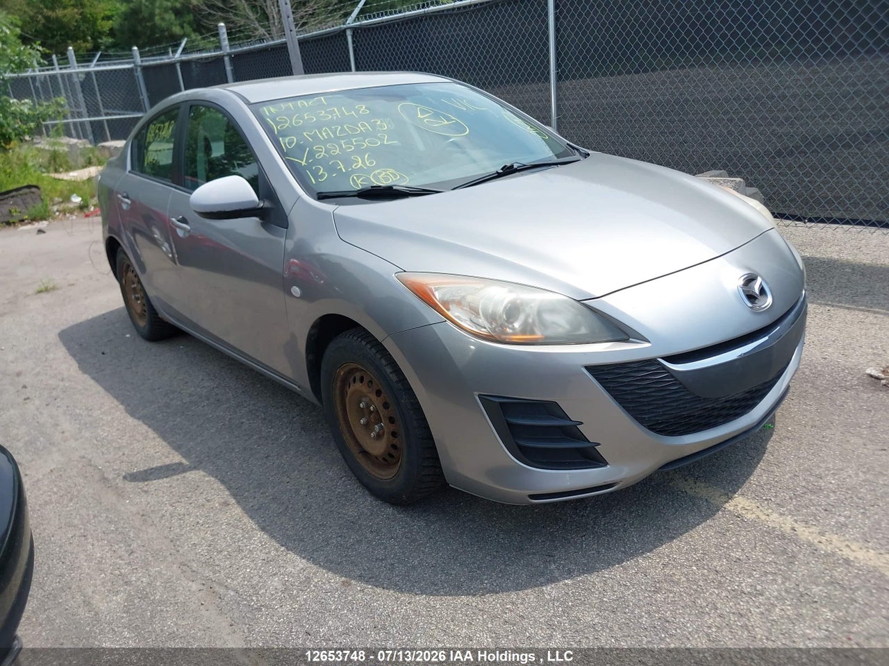JM1BL1SF3A1225502 · 2010 MAZDA 3 · 1/12