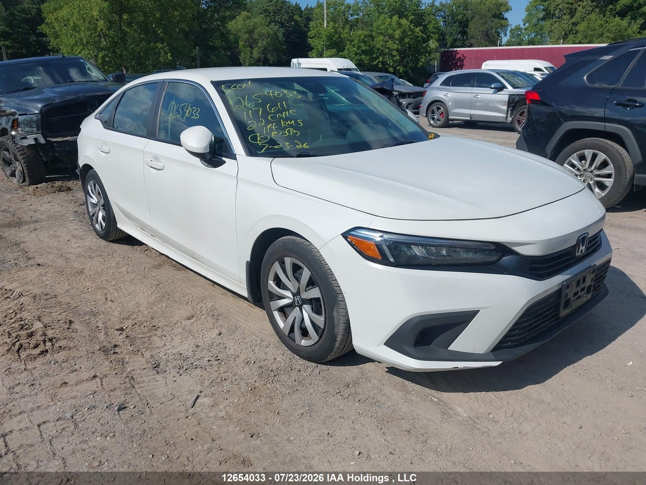 2HGFE2F23NH117611 · 2022 HONDA CIVIC LX · 1/12