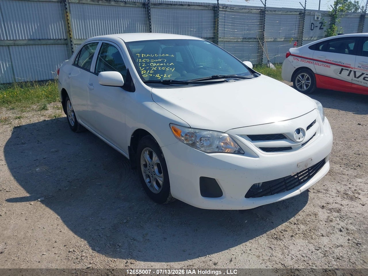 2T1BU4EE0CC762554 · 2012 TOYOTA COROLLA CE