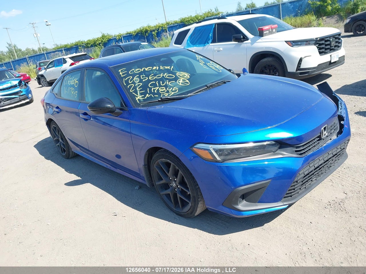 2HGFE2F53NH117845 · 2022 HONDA CIVIC SPORT