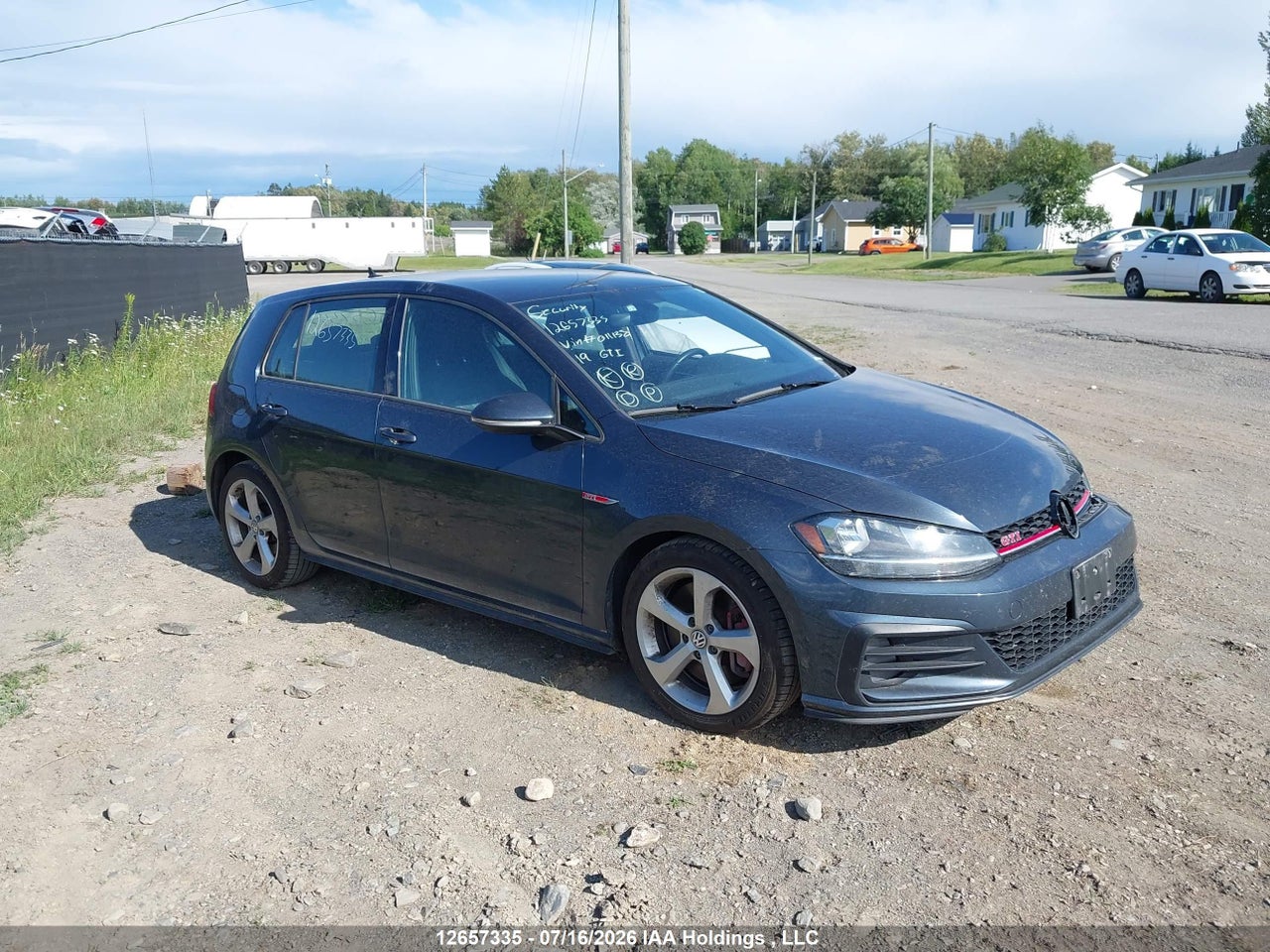 3VW5T7AUXKM011138 · 2019 VOLKSWAGEN GOLF GTI 5-DOOR/5-DOOR AUTOBAHN/5-DOOR RABBIT · 1/12