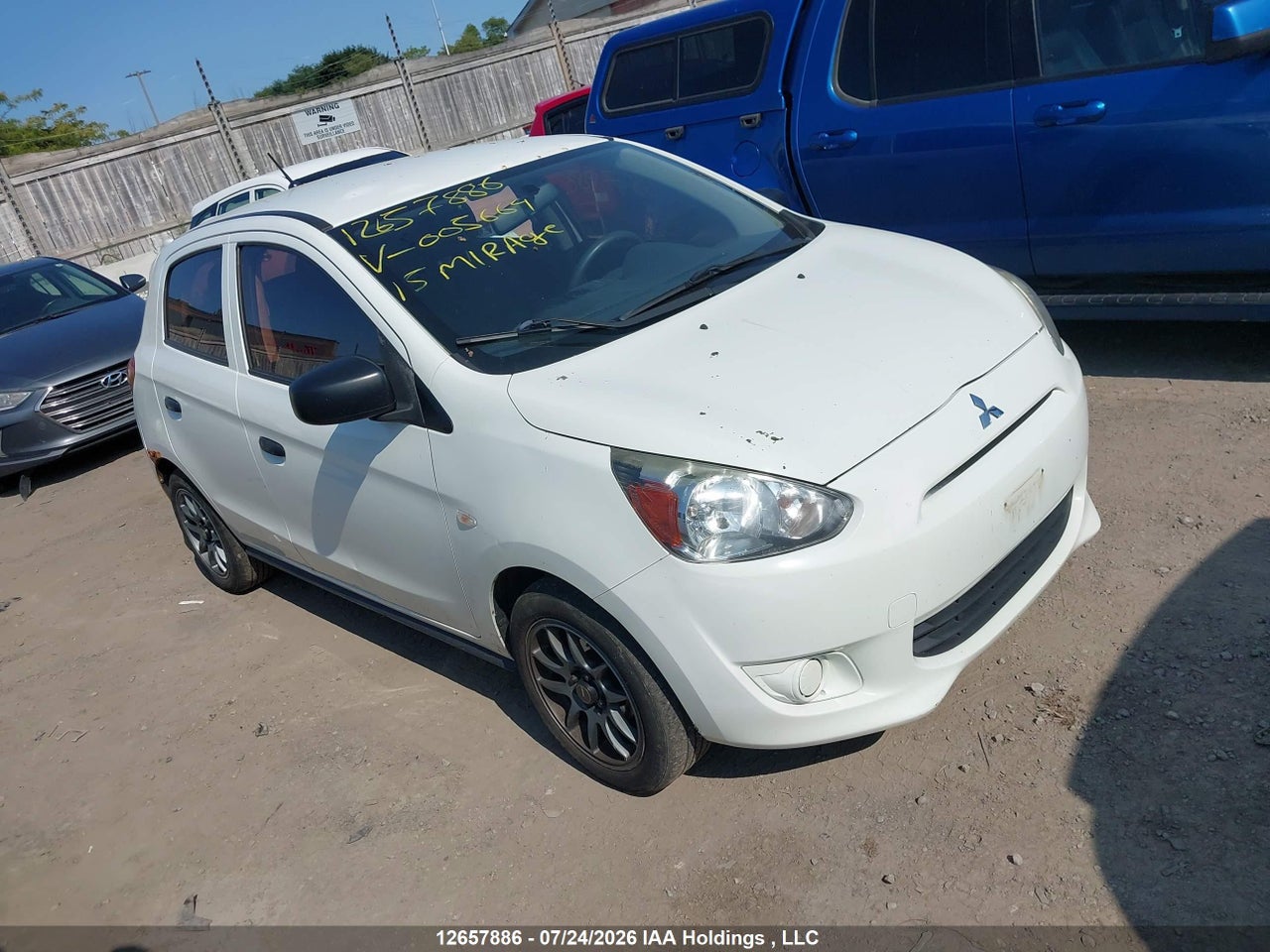 ML32A3HJ4FH005669 · 2015 MITSUBISHI MIRAGE ES · 1/12