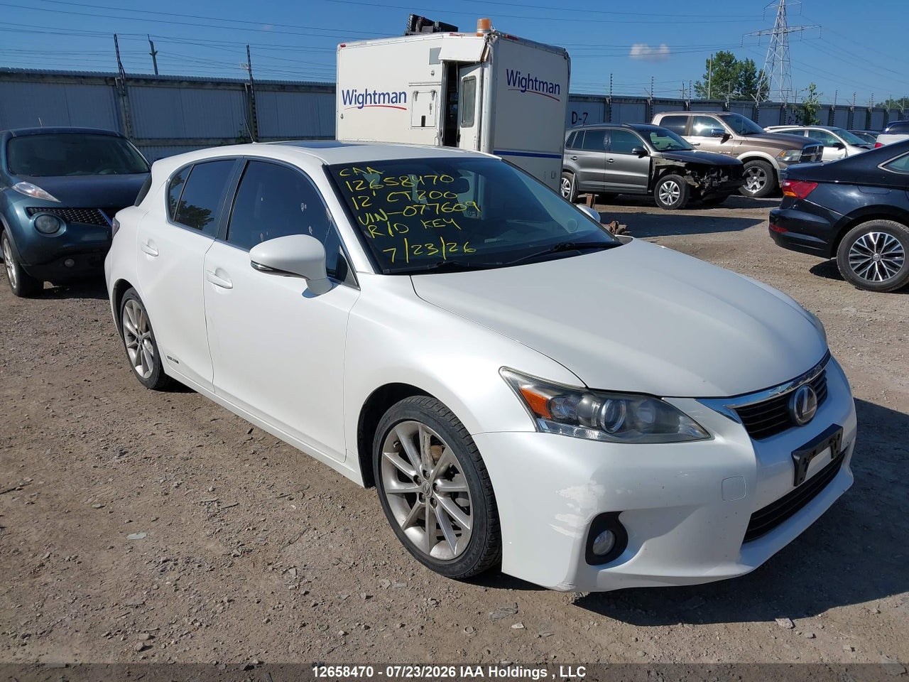 JTHKD5BH1C2077609 · 2012 LEXUS CT 200 · 1/12