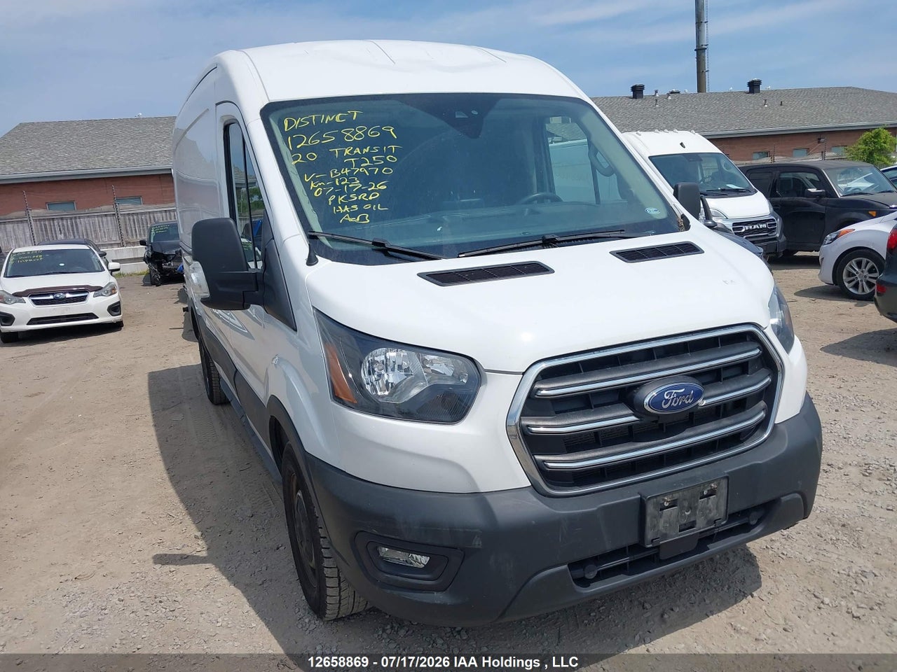 1FTBR1C82LKB47970 · 2020 FORD transit t-250