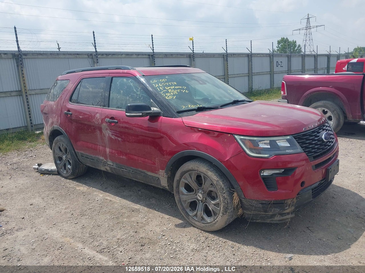 1FM5K8GT9JGB61546 · 2018 FORD EXPLORER SPORT · 1/12