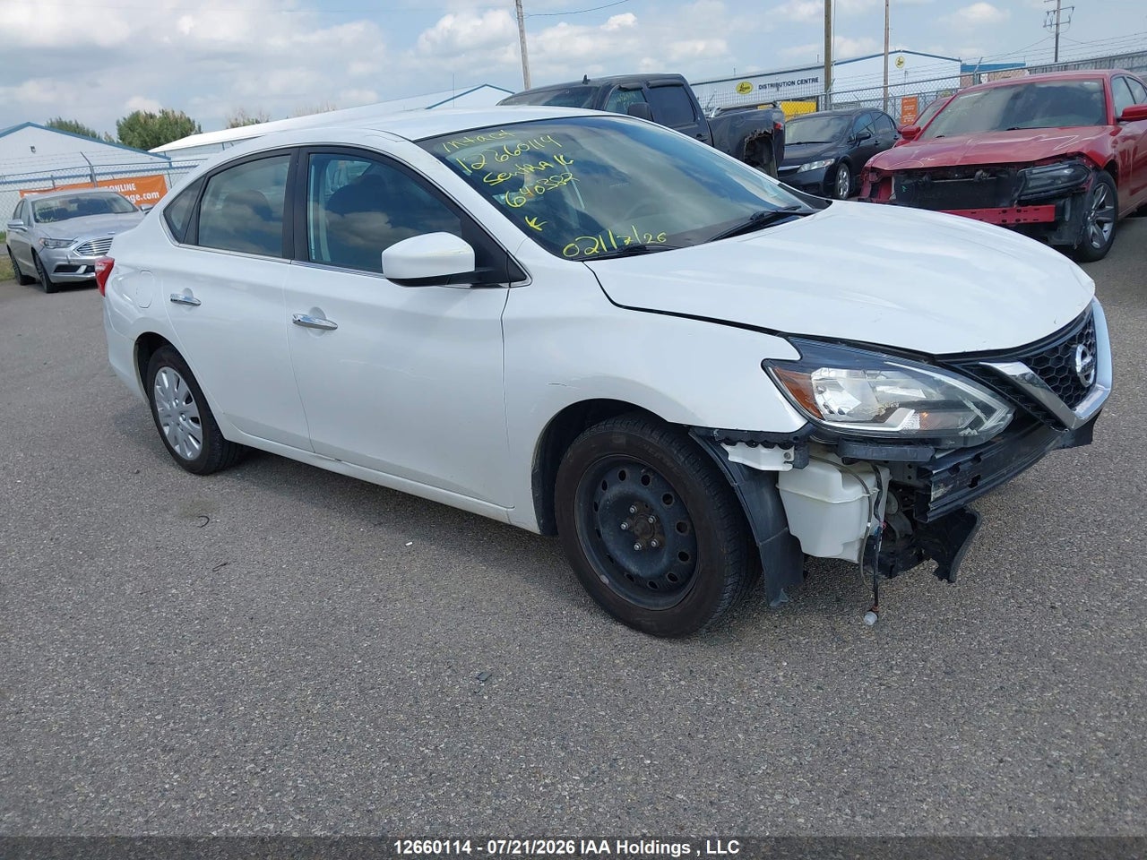 3N1AB7AP1GL640382 · 2016 NISSAN SENTRA S/SV/SR/SL