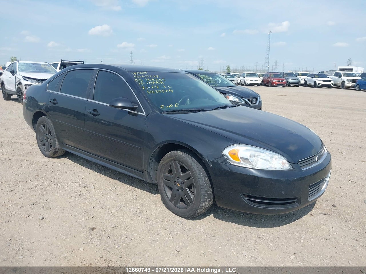 2G1WB5EK8B1306665 · 2011 CHEVROLET IMPALA LT · 1/12