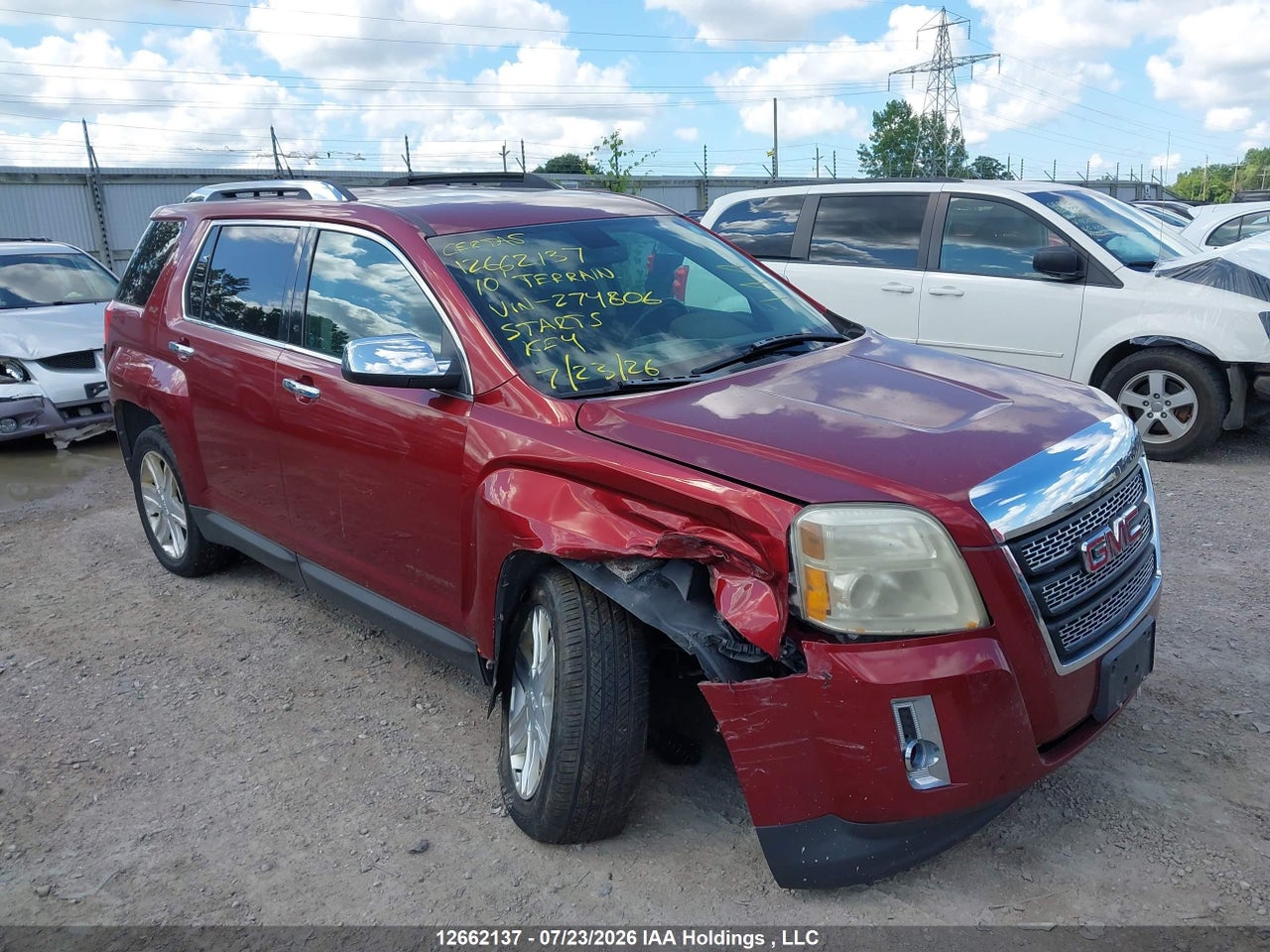 2CTFLJEY4A6274806 · 2010 GMC TERRAIN SLT