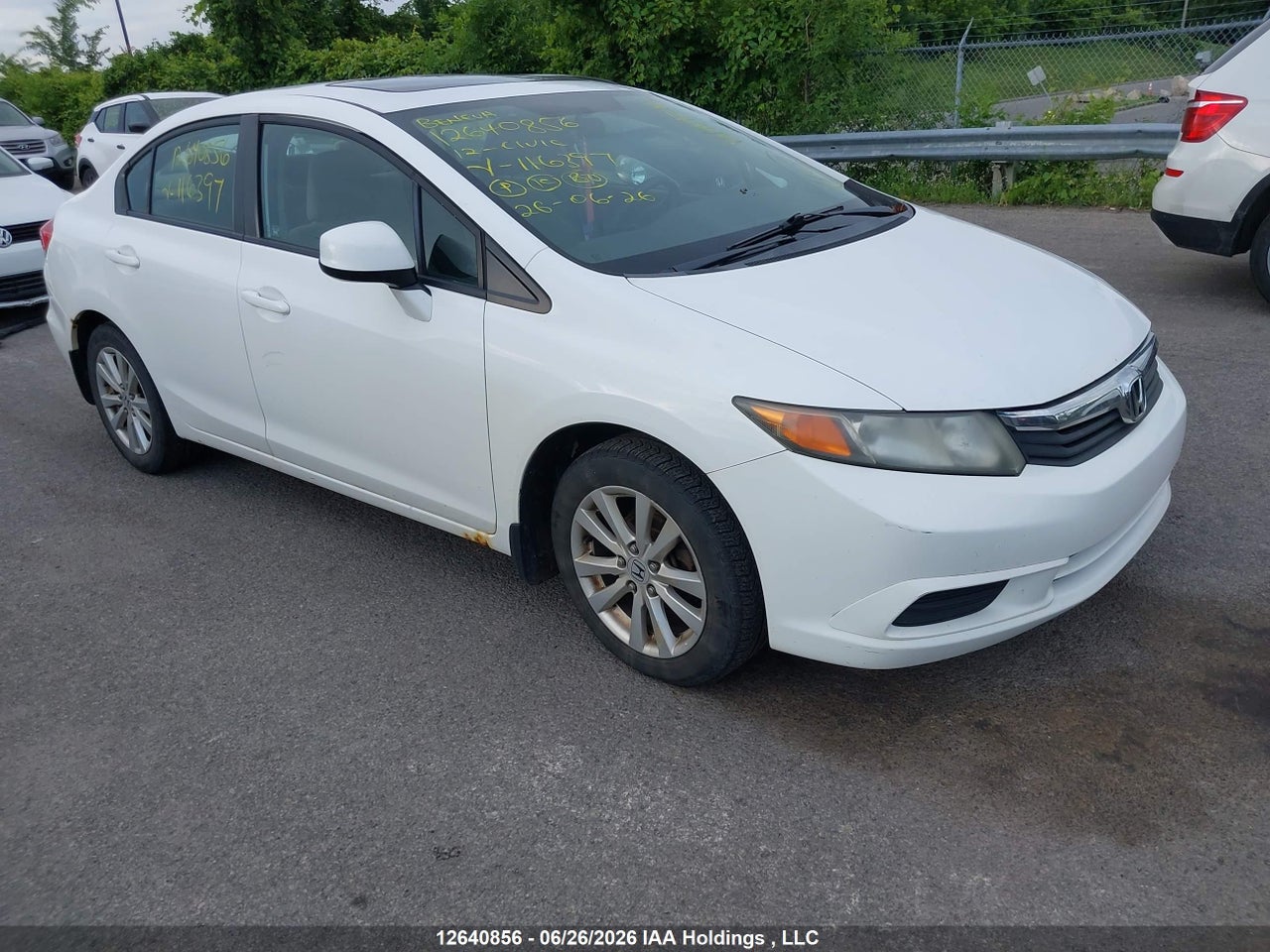 2HGFB2F50CH116397 · 2012 HONDA CIVIC EX · 1/12