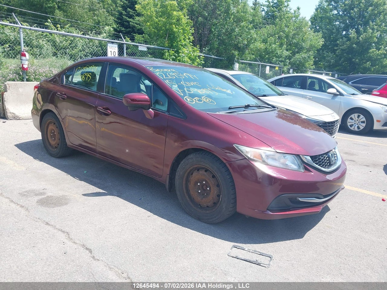 2HGFB2F52FH040895 · 2015 HONDA CIVIC EX
