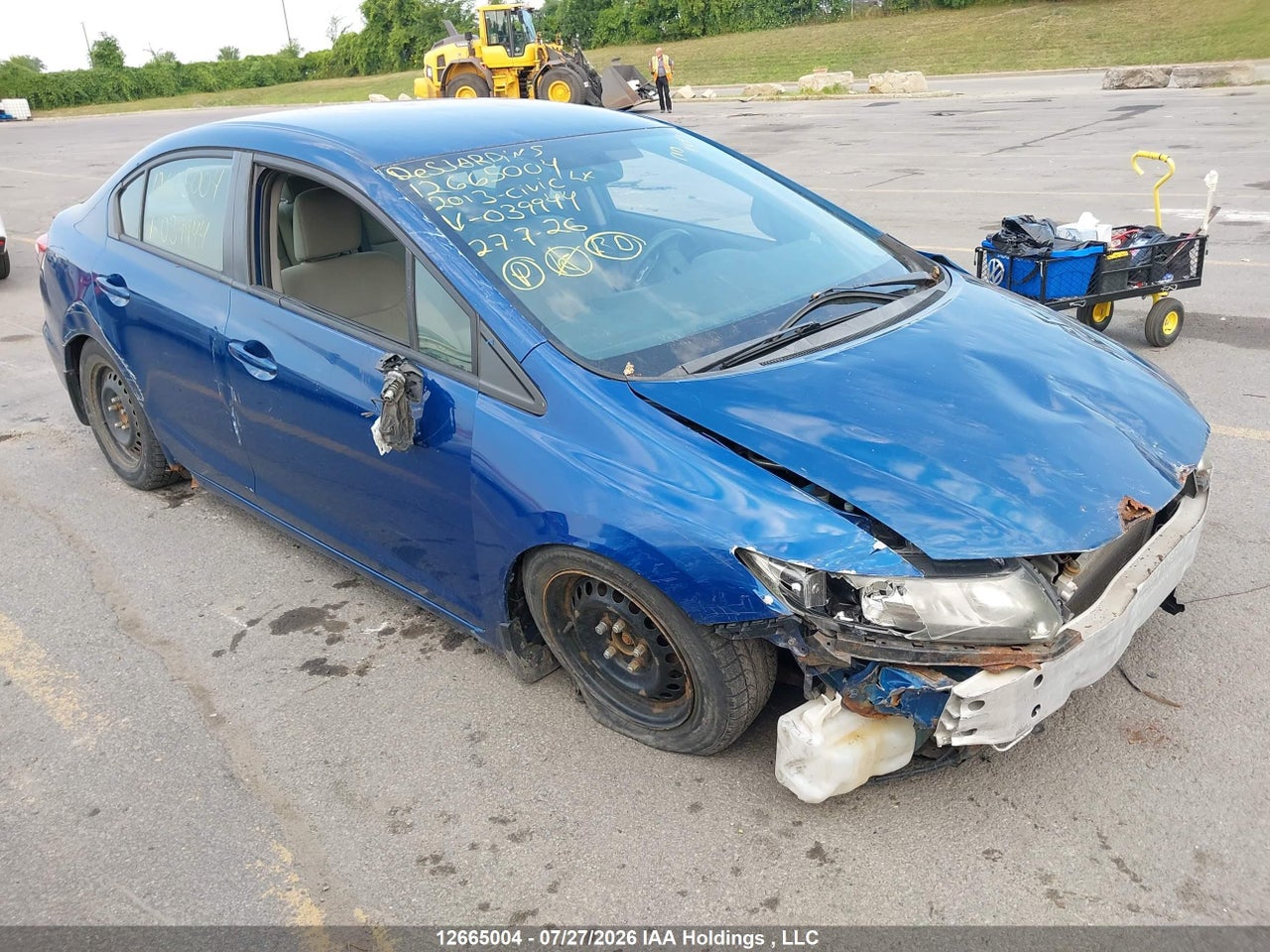 2HGFB2F40DH039944 · 2013 HONDA CIVIC LX · 1/12